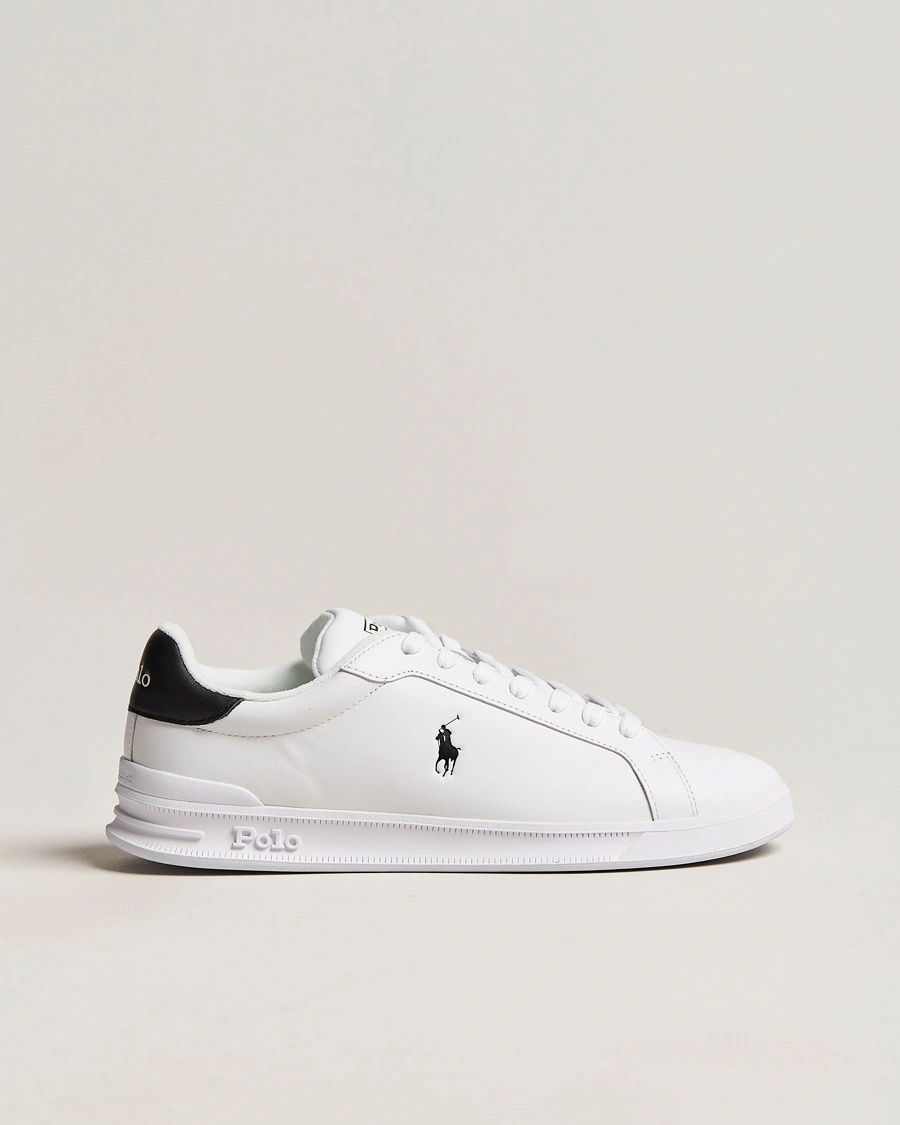 Polo Ralph Lauren Heritage Court Sneaker White/Black – Valkoinen