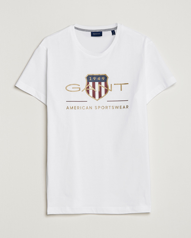Mies | GANT | GANT | Archive Shield Logo T-Shirt White