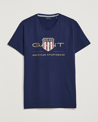 Mies | GANT | GANT | Archive Shield Logo T-Shirt Evening Blue