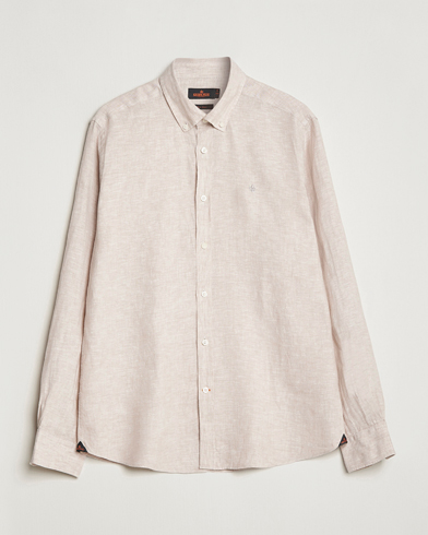 Mies | Preppy Authentic | Morris | Douglas Linen Button Down Shirt Khaki