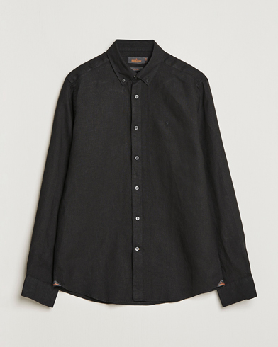 Mies | Morris | Morris | Douglas Linen Button Down Shirt Black