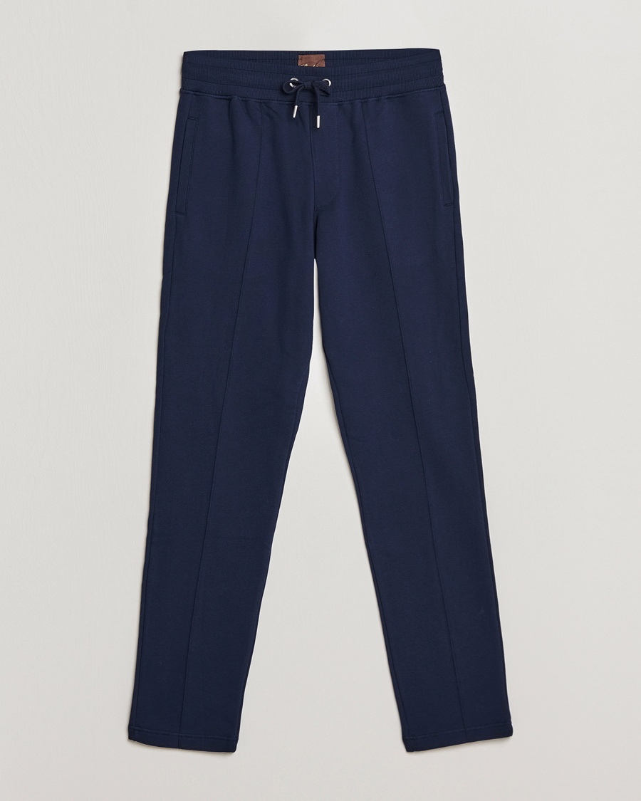 Stenströms Cotton Jersey Pants Navy – Sininen
