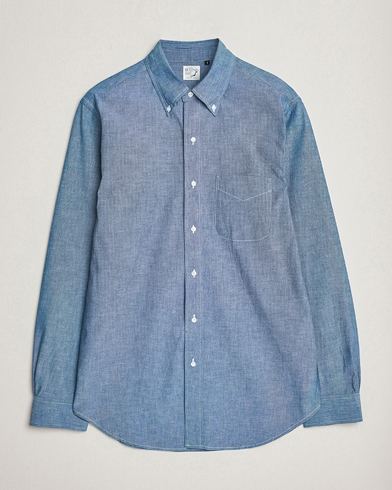 Mies |  | orSlow | Denim Button Down Shirt Light Blue