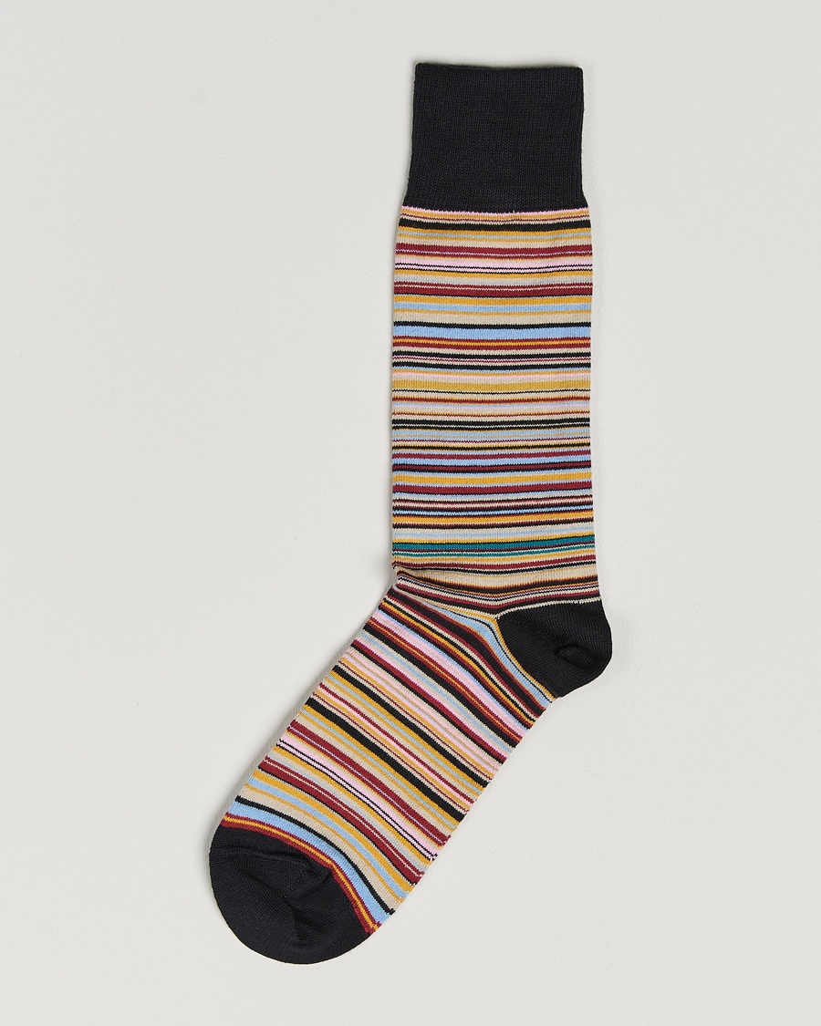 Paul Smith Mulitstripe Socks Black – Monivärinen