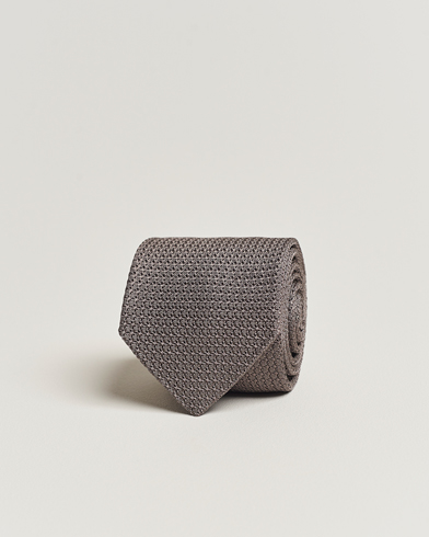 Mies | Solmiot | Amanda Christensen | Silk Grenadine 8 cm Tie Grey