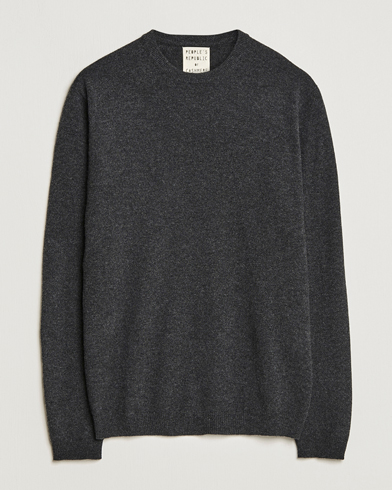Mies | People's Republic of Cashmere | People's Republic of Cashmere | Cashmere Roundneck Dark Grey