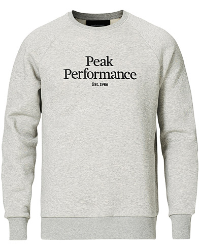 Collegepuserot |  Original Logo Crew Neck Sweatshirt Grey Melange