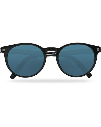 Pyöreät aurinkolasit |  EZ0172 Sunglasses Shiny Black/Blue