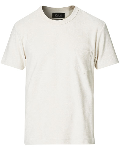  |  Fons Cotton Blend Terry Pocket Tee White Sand