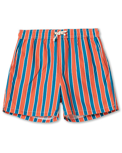 Mies | Ripa Ripa | Ripa Ripa | Monterosso Striped Swimshorts Green/Orange