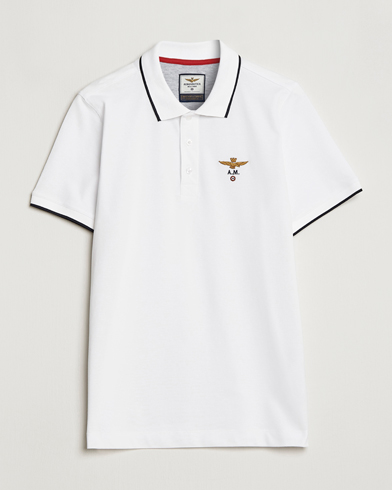 Mies |  | Aeronautica Militare | Garment Dyed Cotton Polo Off White