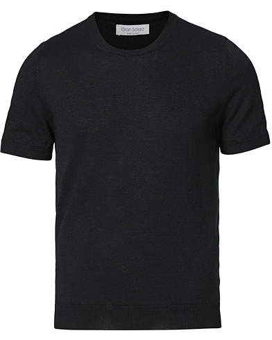  |  Cotton/Linen Knitted Tee Black