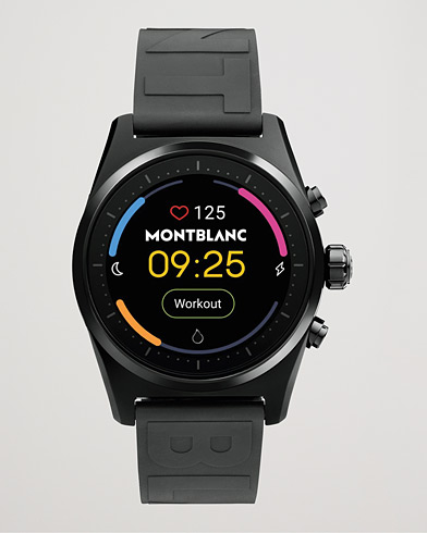 Mies | Kumiranneke | Montblanc | Summit Lite Smartwatch Black Rubber Strap