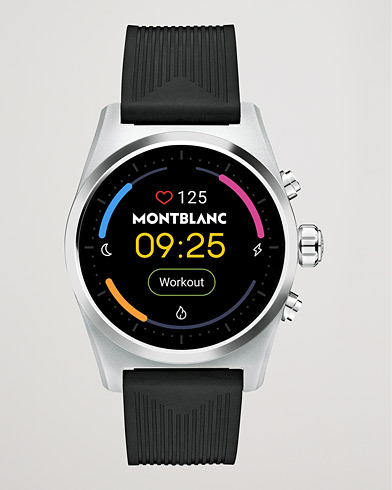 Mies |  | Montblanc | Summit Lite Smartwatch Grey/Black Rubber Strap