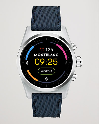 Mies | Kellot | Montblanc | Summit Lite Smartwatch Grey/Blue Fabric Strap