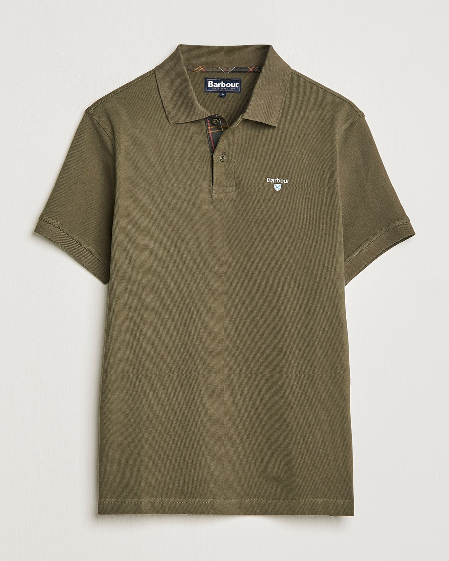 Barbour Lifestyle Tartan Pique Polo Olive – Vihreä