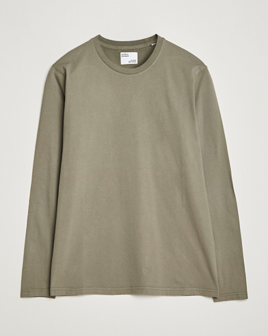 Miehet | Pitkähihaiset t-paidat | Colorful Standard | Classic Organic Long Sleeve T-shirt Dusty Olive