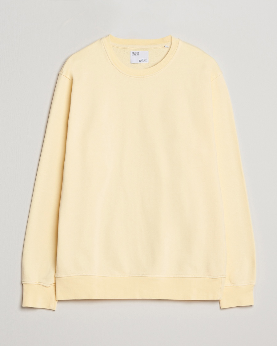 Colorful Standard Classic Organic Crew Neck Sweat Soft Yellow – Keltainen