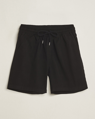 Miehet | Kurenauha-shortsit | Colorful Standard | Classic Organic Twill Drawstring Shorts Deep Black