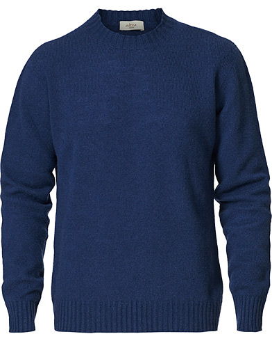 O-aukkoiset neulepuserot |  Wool/Cashmere Cew Neck Sweater Denim