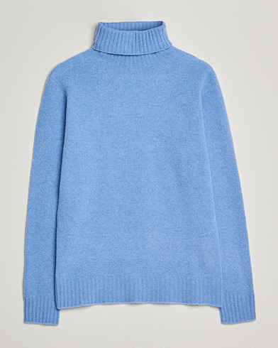 Mies | Poolot | Altea | Wool/Cashmere Turtleneck Sweater Light Blue