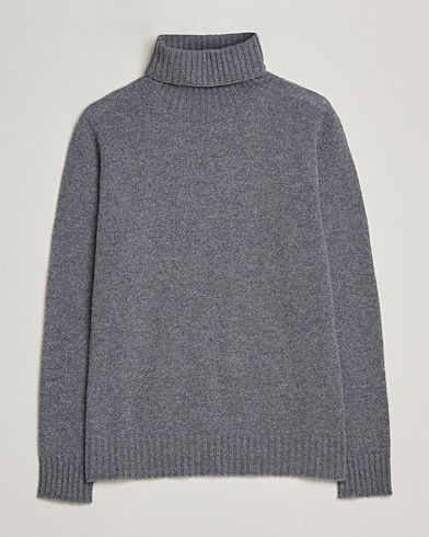 Mies | Poolot | Altea | Wool/Cashmere Turtleneck Sweater Heather Grey