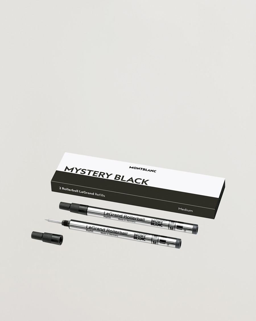 Montblanc 2 Rollerball LeGrand Pen Refills Mystery Black – Musta