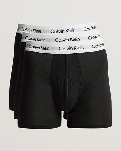 Mies | Alusvaatteet | Calvin Klein | Cotton Stretch 3-Pack Boxer Breif Black