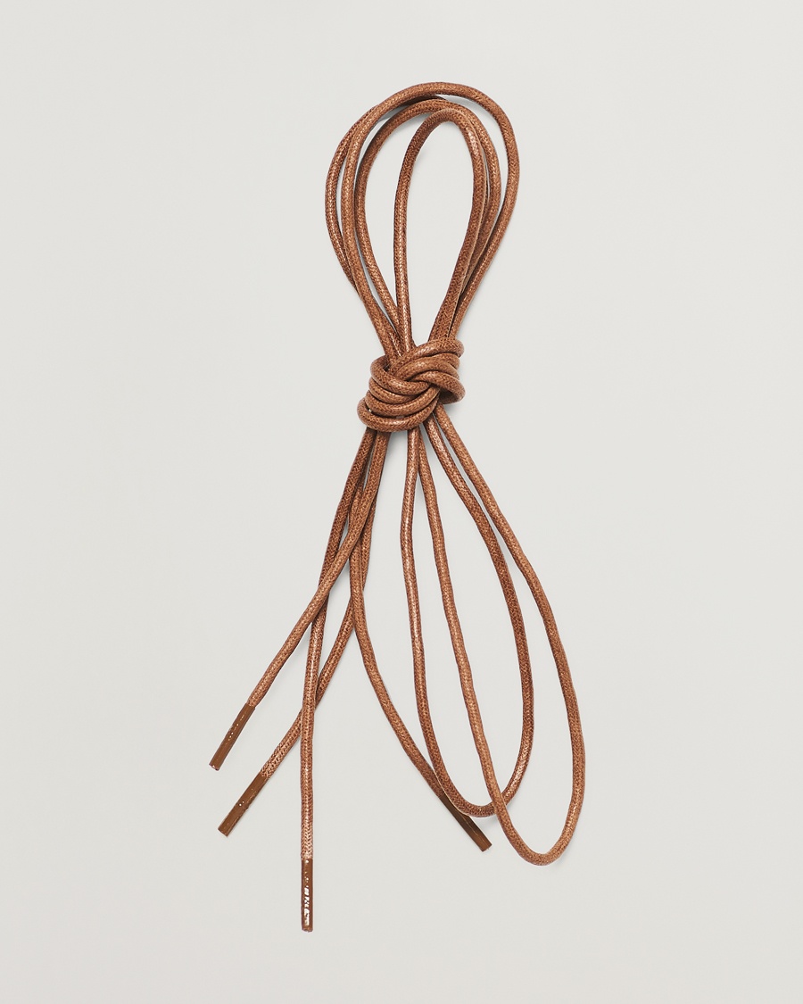Saphir Medaille d'Or Shoe Laces Thin Waxed 75cm Tobacco – Ruskea