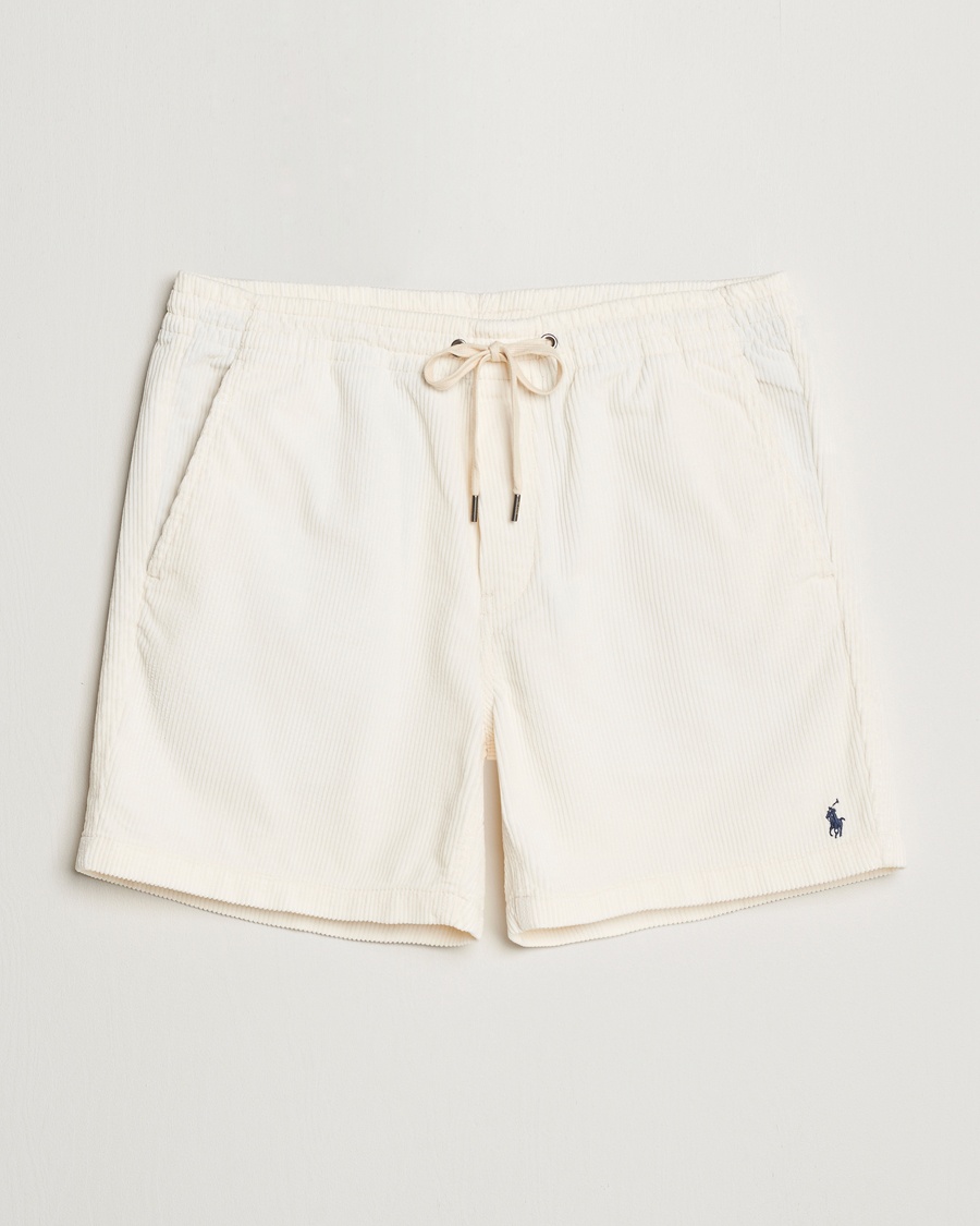Polo Ralph Lauren Prepster Corduroy Drawstring Shorts Warm White – Valkoinen