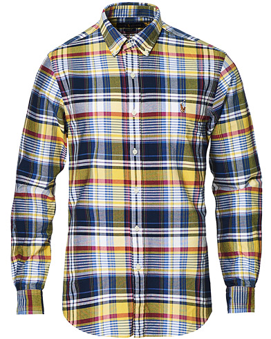 Rennot paidat |  Slim Fit Oxford Check Shirt Yellow/Blue Multi