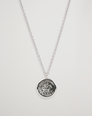 Tom Wood Coin Pendand Necklace Silver