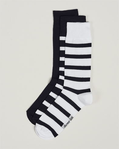 Mies | Armor-lux | Armor-lux | 3-Pack Loer Socks Navy/White