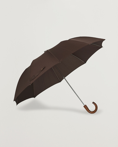 Mies | Tyylikkäänä sateella | Fox Umbrellas | Telescopic Umbrella Brown