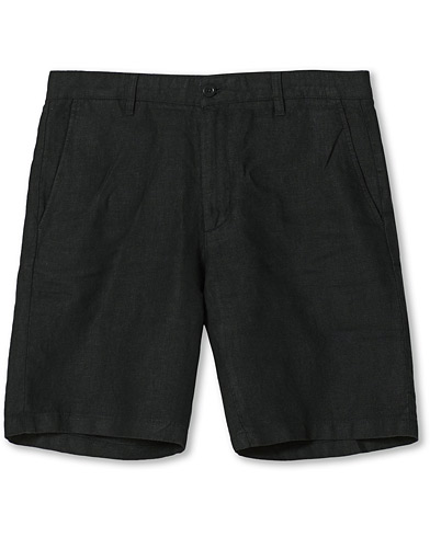 Pellavashortsit |  Crown Linen Shorts Black