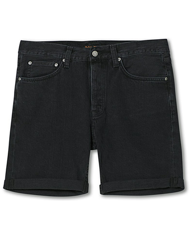 Mies |  | Nudie Jeans | Josh Stretch Denim Shorts Black Water