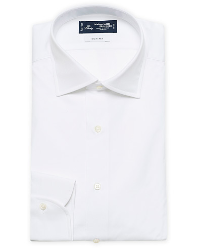  Slim Fit Broadcloth Cut Away Shirt White