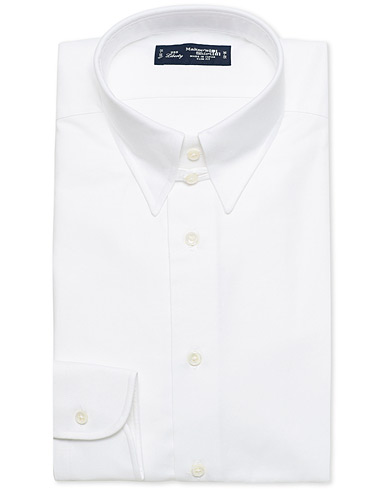  Slim Fit Oxford Tab Collar Shirt White
