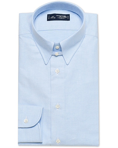 Kamakura Shirts Slim Fit Oxford Tab Collar Shirt Light Blue