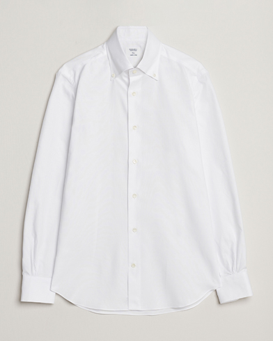 Mies | Vaatteet | Mazzarelli | Soft Oxford Button Down Shirt White