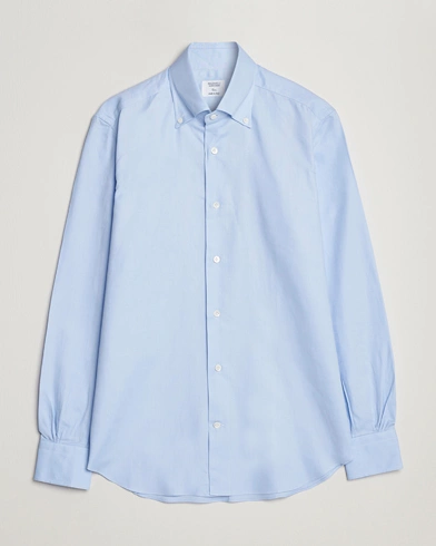 Mies | Mazzarelli | Mazzarelli | Soft Oxford Button Down Shirt Light Blue