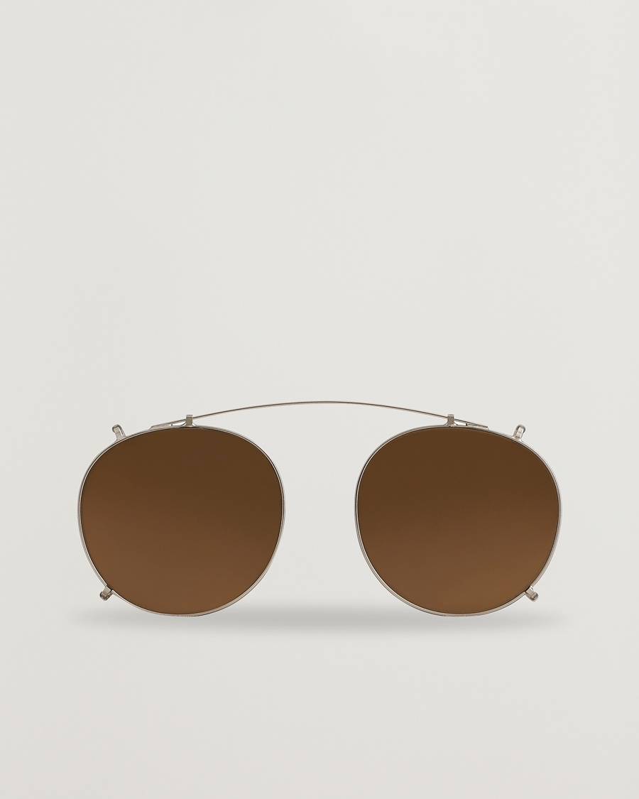 TBD Eyewear Clip-ons Silver/Tobacco – Ruskea