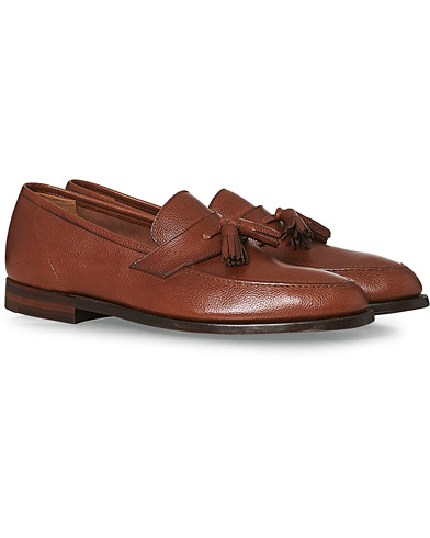 The Classics of Tomorrow |  Solent Unlined Tassel Loafer Chestnut Soft Grain