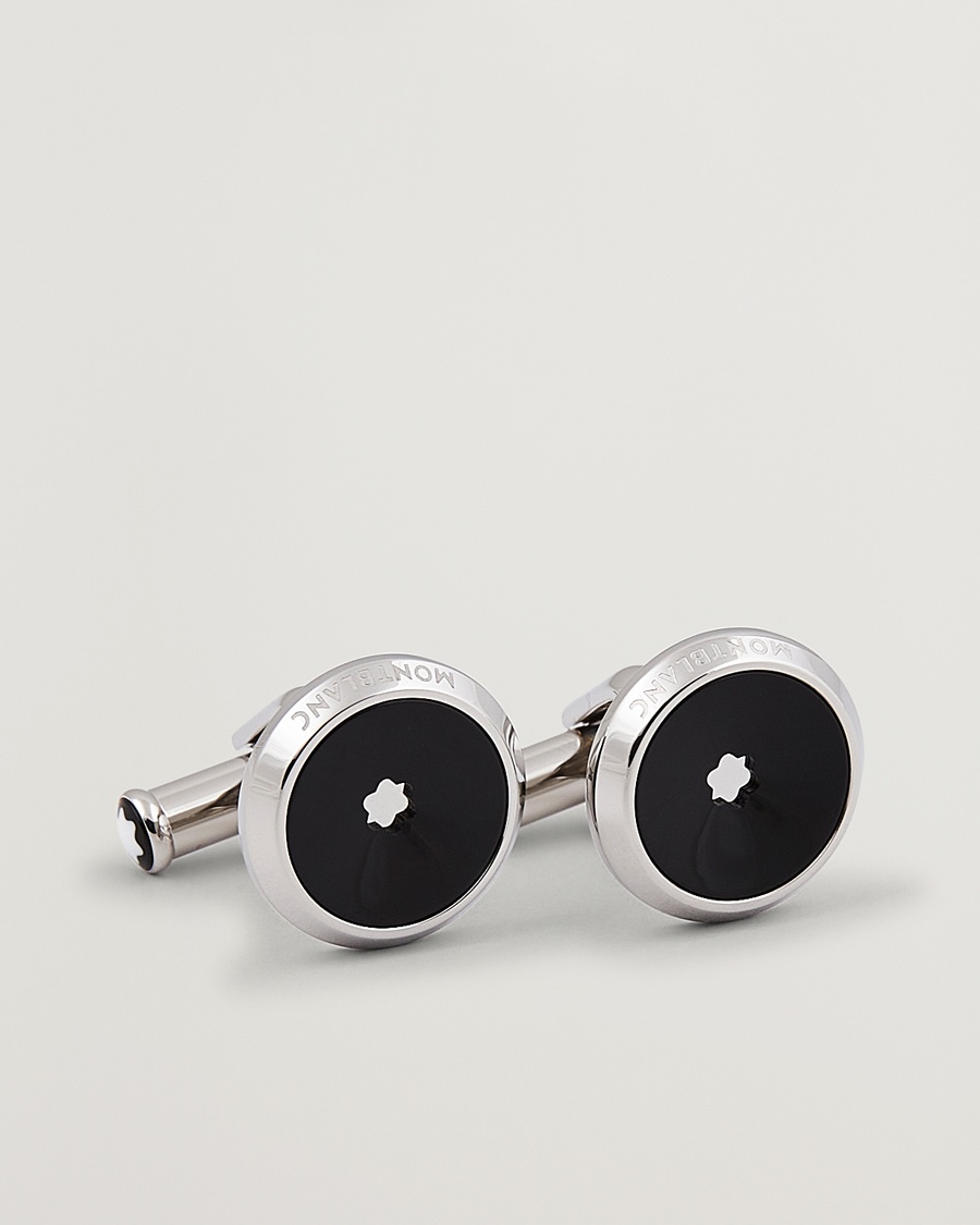 Montblanc Star Cufflinks Black Resin – Musta