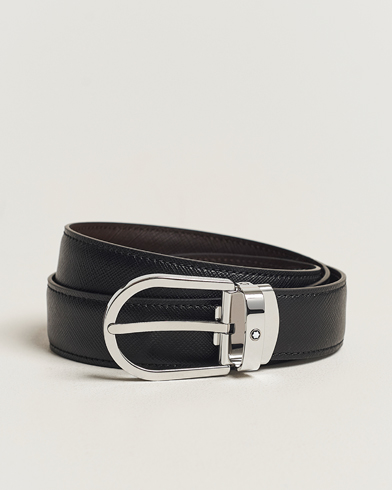 Sileä Vyö |  Reversible Saffiano Leather 30mm Belt Black/Brown