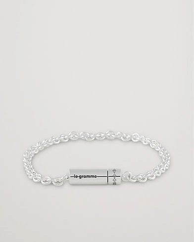 Mies | LE GRAMME | LE GRAMME | Chain Cable Bracelet Sterling Silver 11g