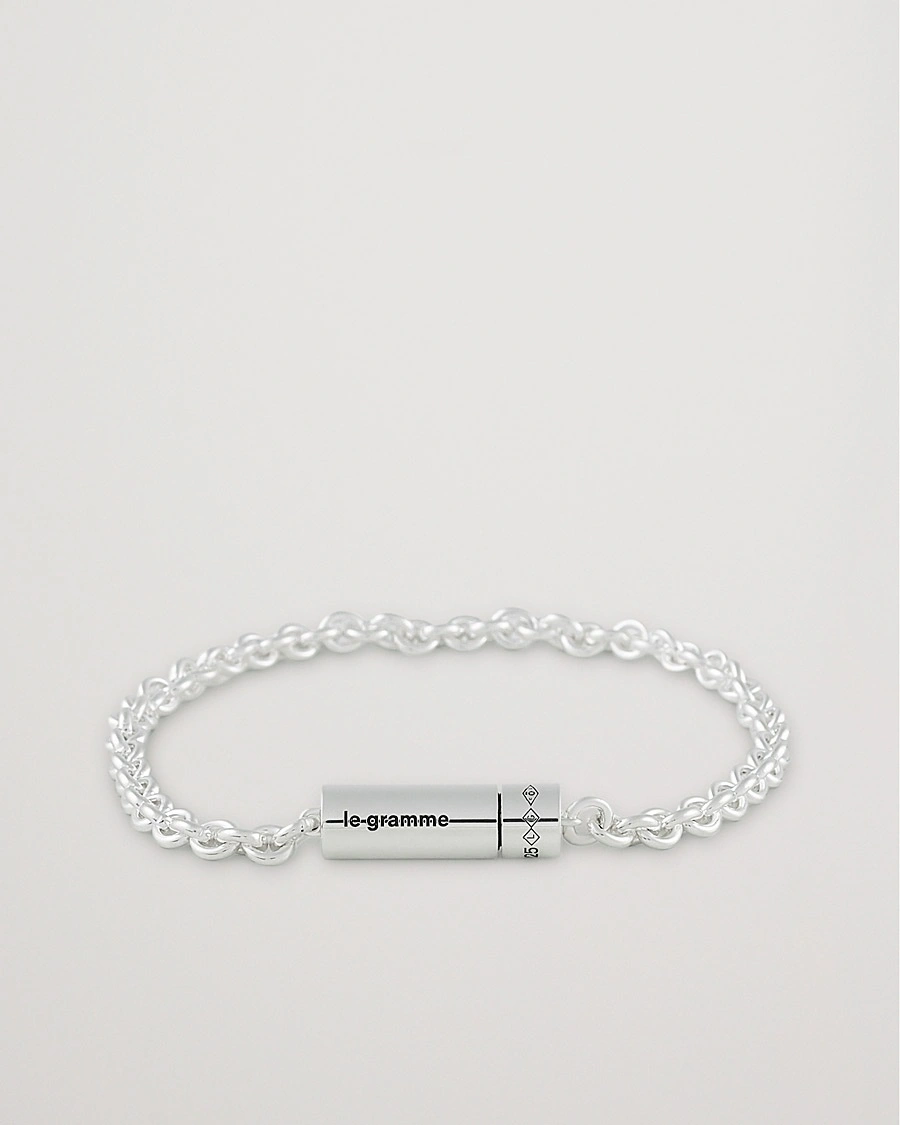 LE GRAMME Chain Cable Bracelet Sterling Silver 11g – Hopea