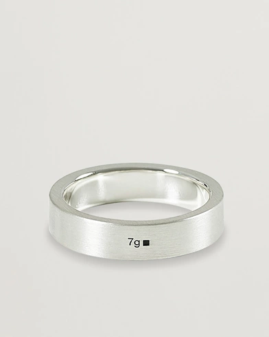 Mies | Luxury Brands | LE GRAMME | Ribbon Brushed Ring Sterling Silver 7g