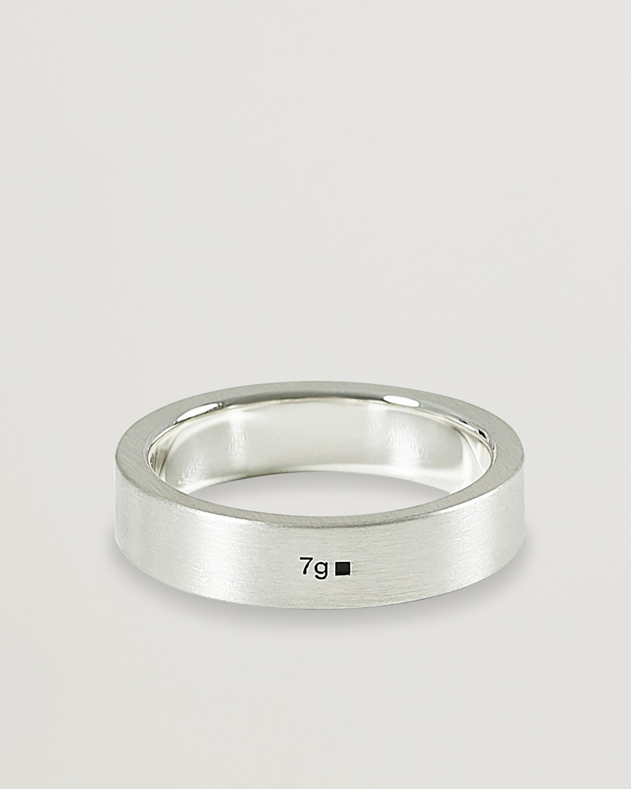 LE GRAMME Ribbon Brushed Ring Sterling Silver 7g – Hopea