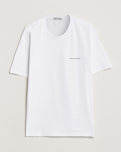 Mies | T-paidat | Tiger of Sweden | Pro Cotton Logo Tee Bright White